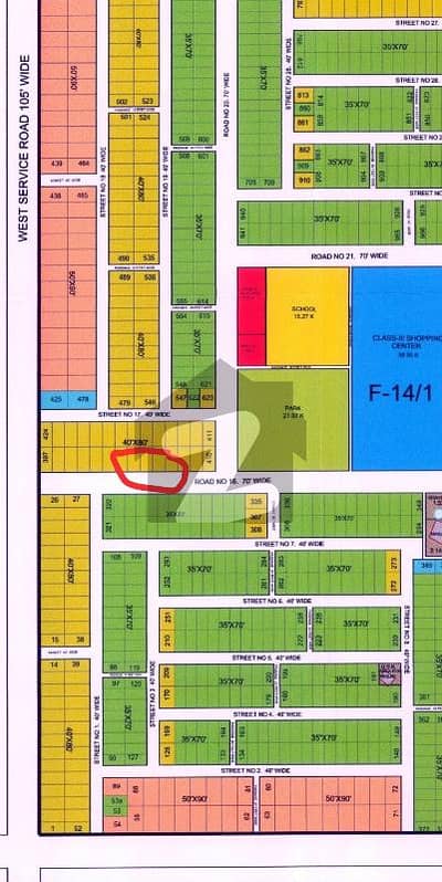 70ft Wide road SunFace Clear Land Investor Price Plot Available For Sale in FGEHA Sector F-14/1, Islamabad.