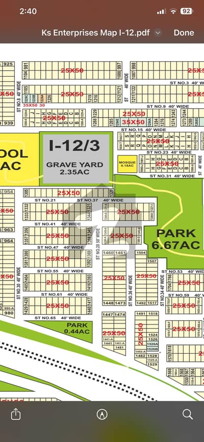 I-12/3 Proper Corner Plot Is Available For Sale