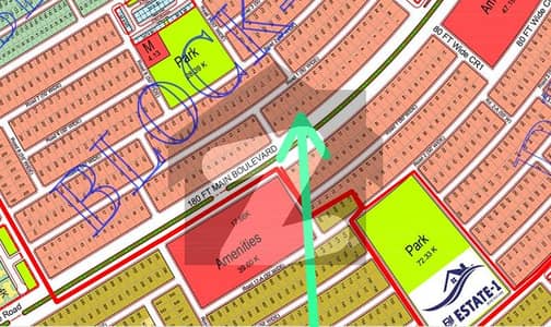 Main BOULEVARD 1 Kanal Plot For Sale In BLOCK C DHA Margalla Orchards Islamabad