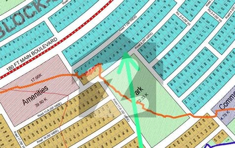 Park Facing 1 Kanal Block B Plot for Sale in DHA Margalla Orchards Islamabad