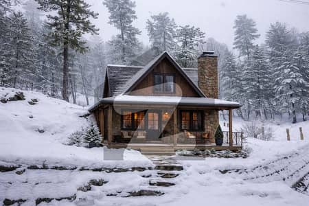 3 Marla Scandenavian Cottage In Snow Zone In Murree Hills On Installments