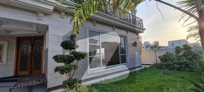 BRAND NEW ONE KANAL LUXURY SPANISH DESIGN HOUSE In DHA Phase 07 Original Picture Swimming Pool Theater Room And Basement