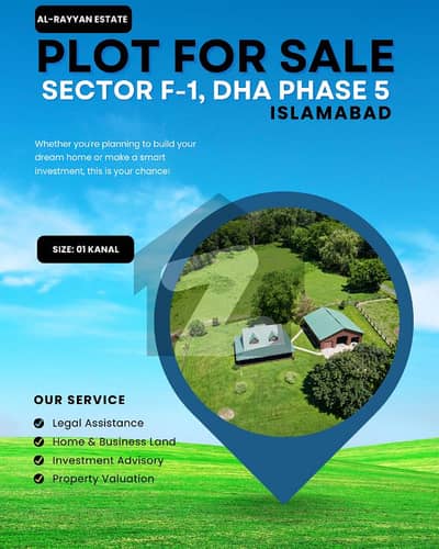 01 Kanal Plot On 2nd Avenue Sector F-01, DHA Phase 5, Islamabad