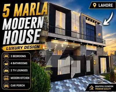 5 Marla Full Furnished Double Heighted Beautiful House For Sale
