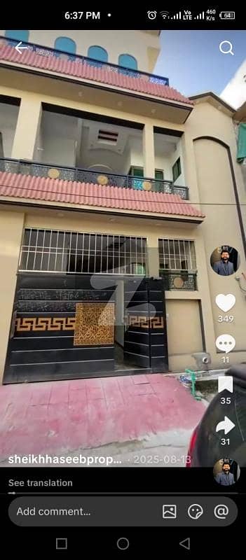 Double Story house available for sale in Shalley Valley range road Rwp