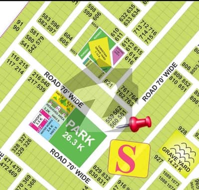 Sial Estate Offer DHA PHASE 8 S Block Top Location 1 Kanal Plot For Sale Corner+ Facing Park+ Two Side 70ft Road Outclass Location Carpet Road Close To Masjid Close To Commercial Shops Great Location Best Location For Residential+Investment