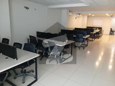 2400 Square Feet Semi-Furnished 2 Side Entrance Office For Rent Int Center G-9 Markaz