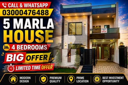 5 Marla Ultra Modern Luxury House For Sale