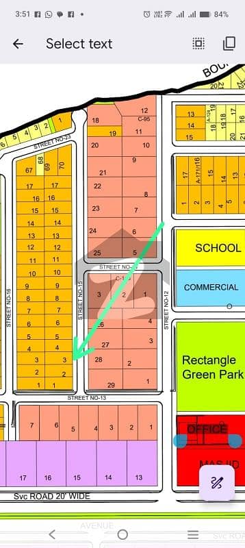 Dha Phase 3 (New Pandi) Sector. K. plot number. 3 Street no 15 for sale Direct Deal with Owner Developed plot Possessionable plot Ready for Construction near Park Masjid Commercial