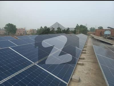 10 kanal factory available for rent with 120 kva solar system.