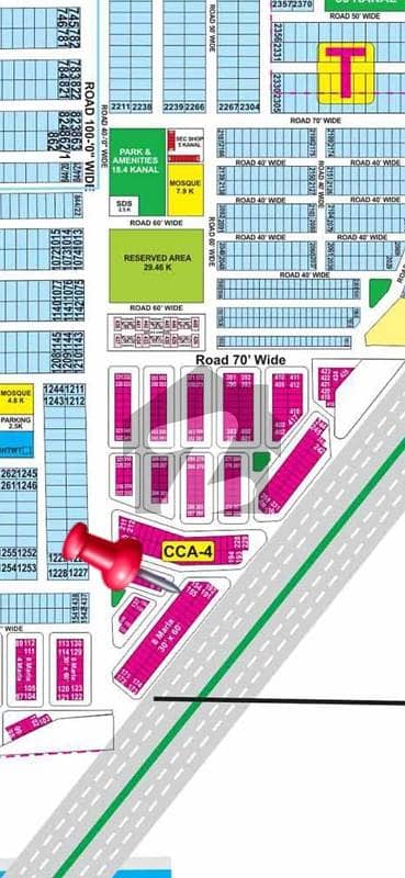 8 Marla Commercial Plot For Sale In Phase 7 (CCA-4) Prime Location Near Barki Road