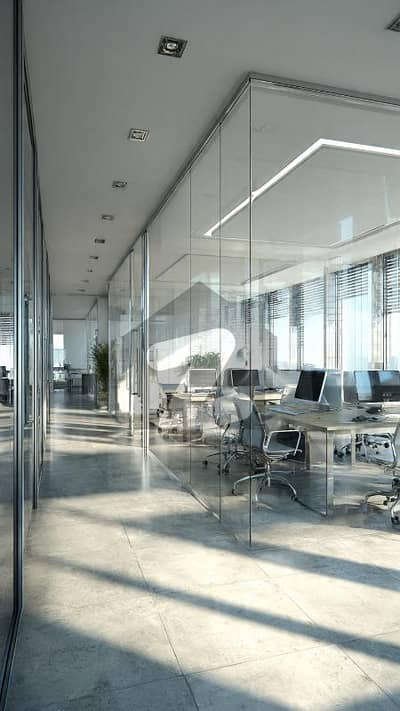 In Gulshan-E-Iqbal Town Office Sized 170 Square Yards For Rent