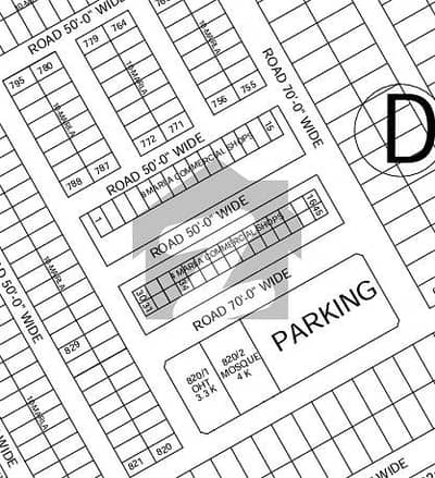 8-MARLA COMMERICAL PLOT FOR SALE PHASE-6 ,SECTOR -D PLOT NO. 05-D
