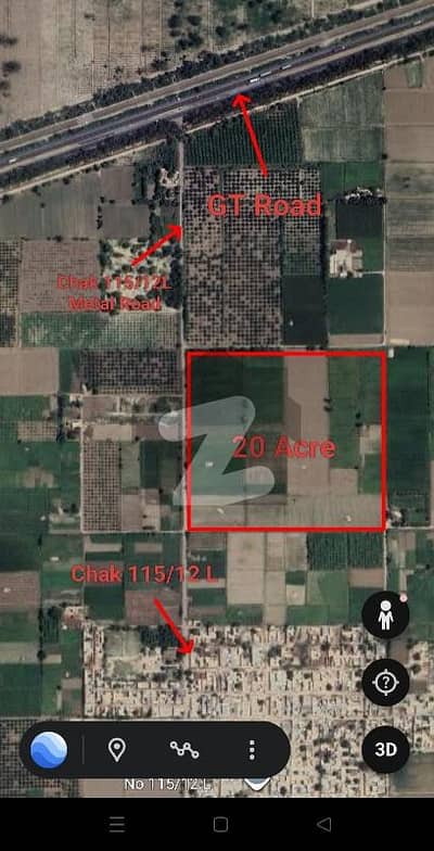 Prime agricultural land for sale near GT Road