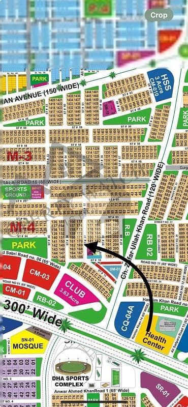 DHA Multan sector M 1 kanal Masjid view residential plot near to Park and commercial.