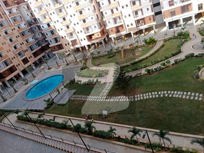 Cantt view lodges 2 bed drawing dinning fully renovated 5 th floor Compound facing 1250 Square feet Builder transfer