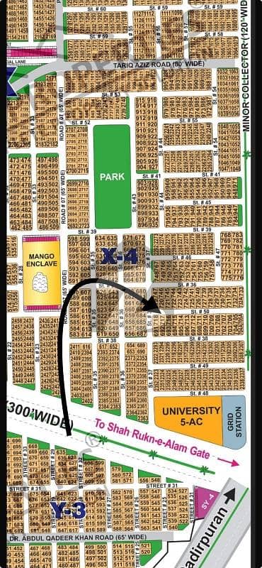 DHA Multan Sector X 1 Kanal Residential Plot Near To Park, Masjid And Commercial.