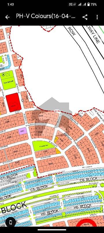 DHA phase 5 ISB SECTOR H Kanal plot available for sale good location lavel solid land plot Soth face & Near to Park