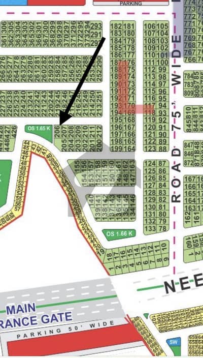 10 marla possession plot corner facing park