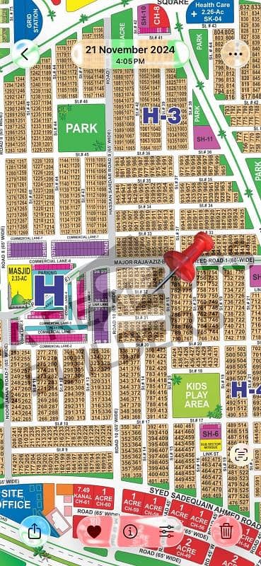 DHA Multan Sector H 1 Kanal Residential Plot Near To Park, Masjid And Commercial.