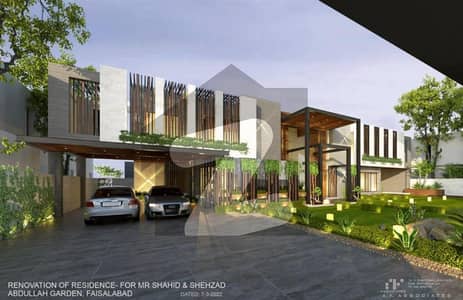 5 Kanal House For Sale in Ayesha Block Abdullah Gardens Canal Road Faisalabad