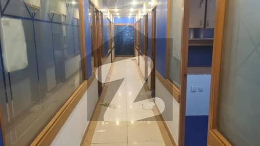 fully furnished office available for rent at main shahra e faisal