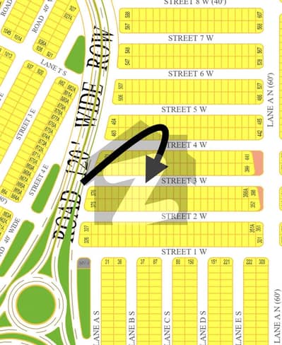Sector 3-E, First Belt, Close To 120'Ft Road In-Front Of Sector 3D 125 Yards Plot For Sale