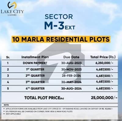10 marla plot for sale residential plot hot location facing park