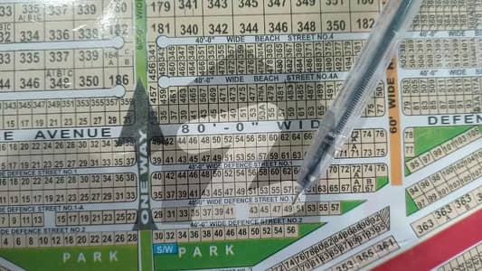500 yards West Open,  Plot no 49, Defence Street 2,  Off Shajar, Zone-D, Phase 8,  Dha karachi Demand 9.60 Crore,