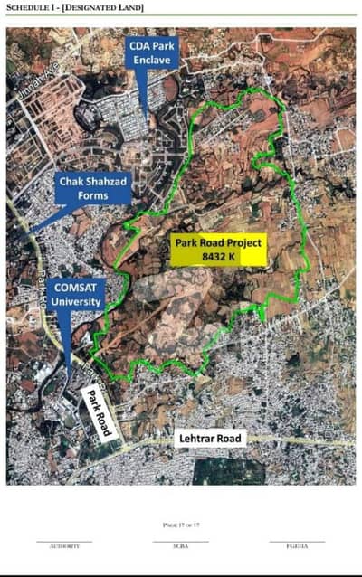 14 Marla Plot For Sale Block#G Margalla Orchard park Road Islamabad