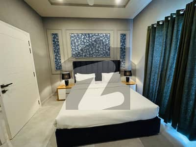 1125 sq. ft 5 Marla Brand New Luxury Fully Furnished Family Apartment available For Rent In ex Air Avenue Luxury apartment DHA phase 8 Lahore.