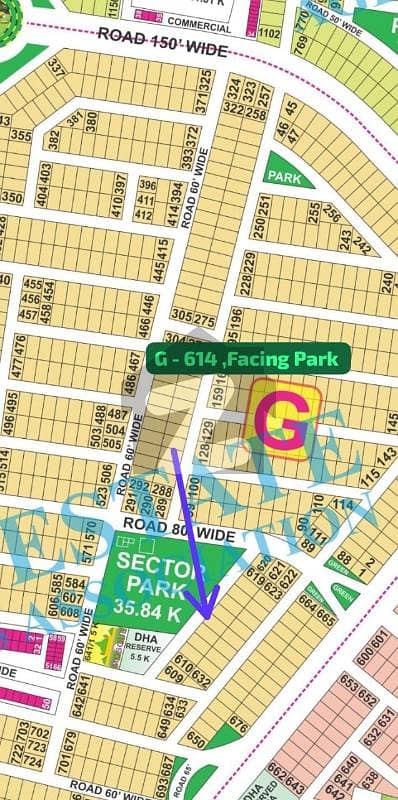 Facing Big Sector Park Sial Estate Offers . G - 614 . Top Location Biana Plot For Sale. Meeting Possible With Biana Holder. Investment Deal