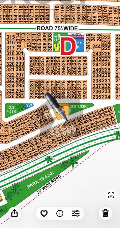 D Block 1-Kanal Hot Location Plot For Sale All Dues Clear Possession Plot Lda City Lahore