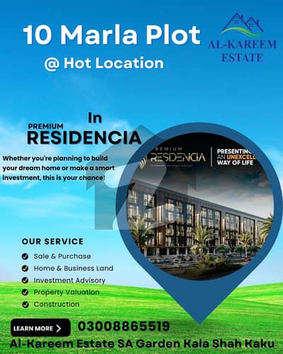 10 Marla Plot For Sale In Premium Block SA Garden Phase 2