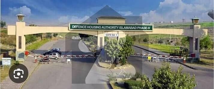 1 Kanal Beautiful Avenue Corner Plot for Sale in Sector A, DHA Phase 5 Islamabad.