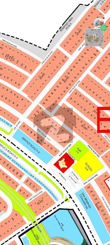 Sector E Road 2 Develop +60feet Road Plot available for sale Sector E Road 2 Develop +60feet Road Plot available for sale