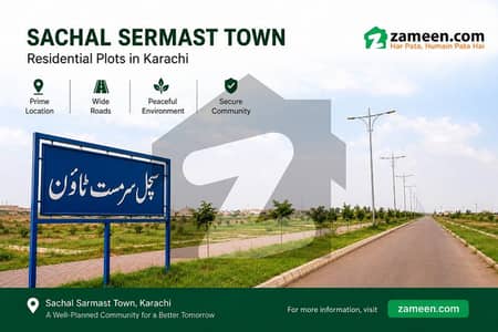 Plot For Sale At Sachal Sarmast Society in Reasonable Price.