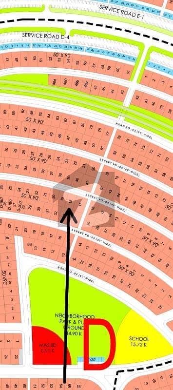 1 Kanal Developed Possesionable Plot Available For Sale. . .