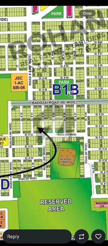 DHA Multan sector B1 10 Marla residential plot near to park, Masjid and commercial.