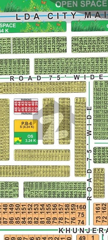 LDA City Lahore C Block 5 Marla Corner On Ground Carpeted Road Possession Available Ready To Construction Plot For Sale