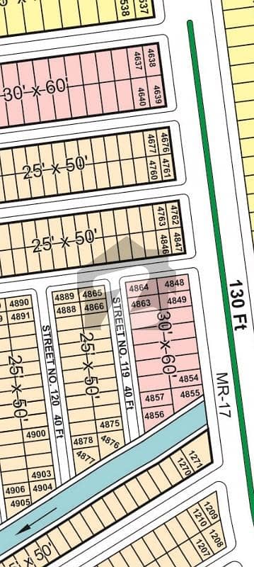 5 Marla Solid Sun Face Plot Block G Multi Garden B-17 For Sale