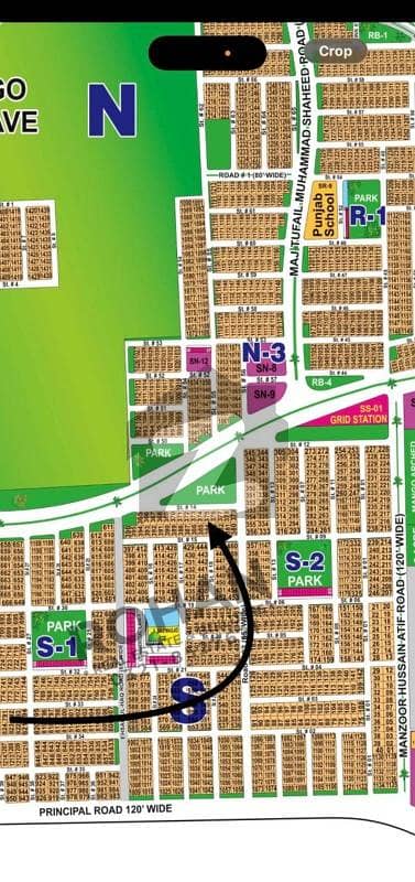 DHA Multan Sector S 1 Kanal Park Facing Residential Plot Near To Park, Masjid And Commercial.