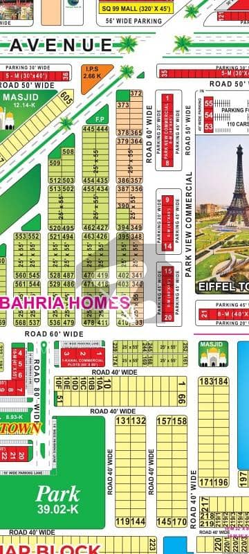 Bahria homes plot corner