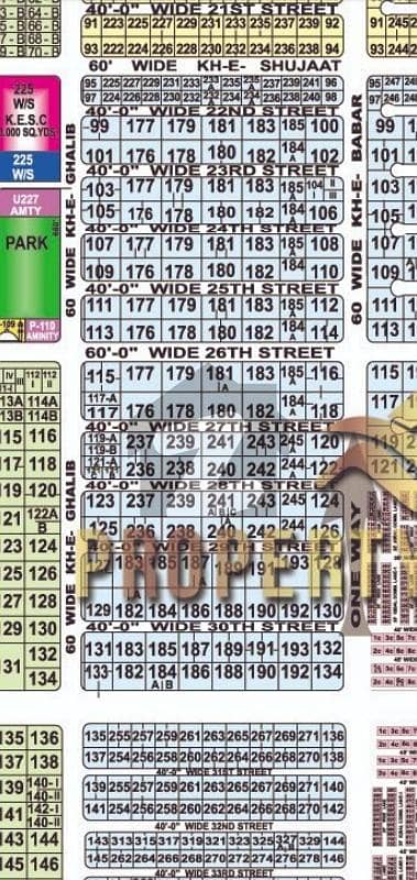 2000 Yards West Open Plot For Sale VVIP Location DHA Phase 8 Zone A Between Ghalib Baber Street Plot