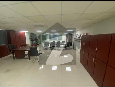 1st Floor Furnished Office With Car Parking For Rent