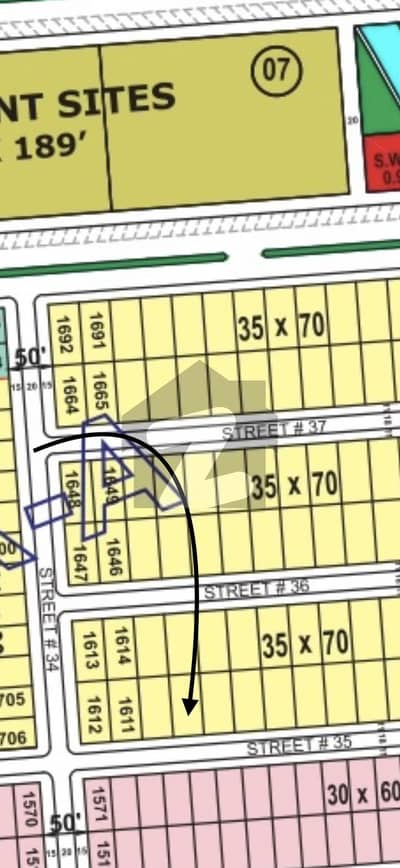 Sun Face 10 Marla Solid Plot ONLY At 1.35 Crore - FMC B17 Islamabad.