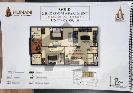 2 bed dd 3 bed dd flat on Installment for 5 years