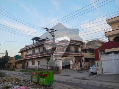 55x35 Corner Double Storey House on Main IJP Road Front Prime Khayaban Location