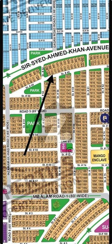 DHA Multan sector Q 1 kan al residential plot near to park, Masjid and commercial.