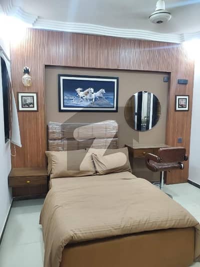 fully furnished 3bed dd apartment for rent 1st floor dha phase 6 Muslim commerical near sea view